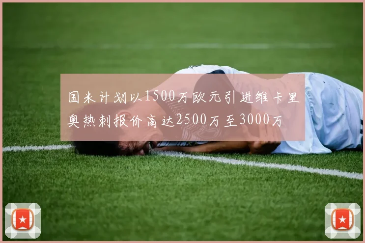 国米计划以1500万欧元引进维卡里奥热刺报价高达2500万至3000万